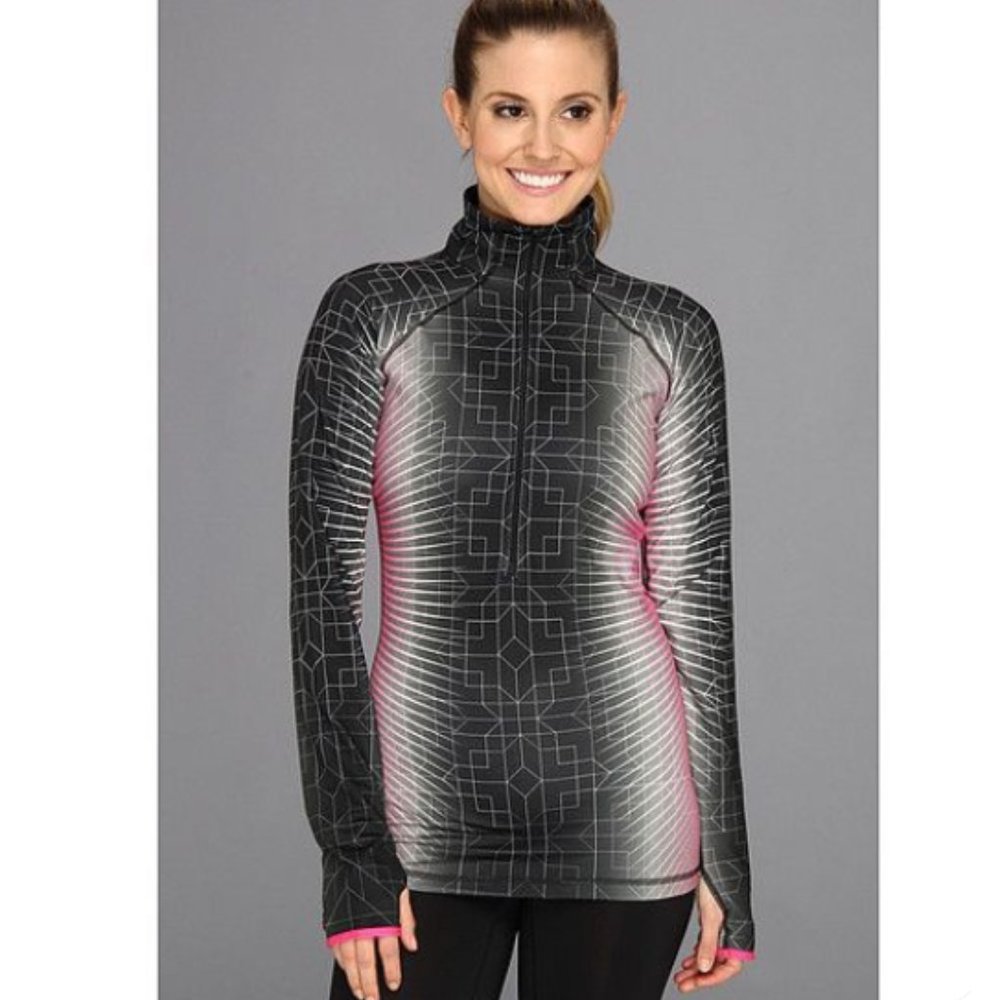 Nike Pro Printed Hyperwarm Half Zip Pullover S - image 1